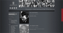 Desktop Screenshot of inmemoriam.architektsarp.pl